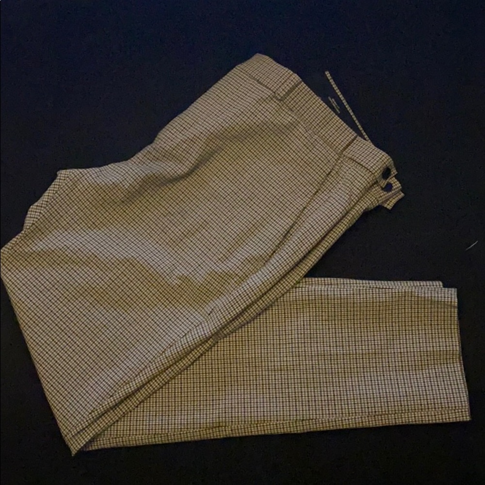 H&M Checkered patterned pants 34R Skinny Fit